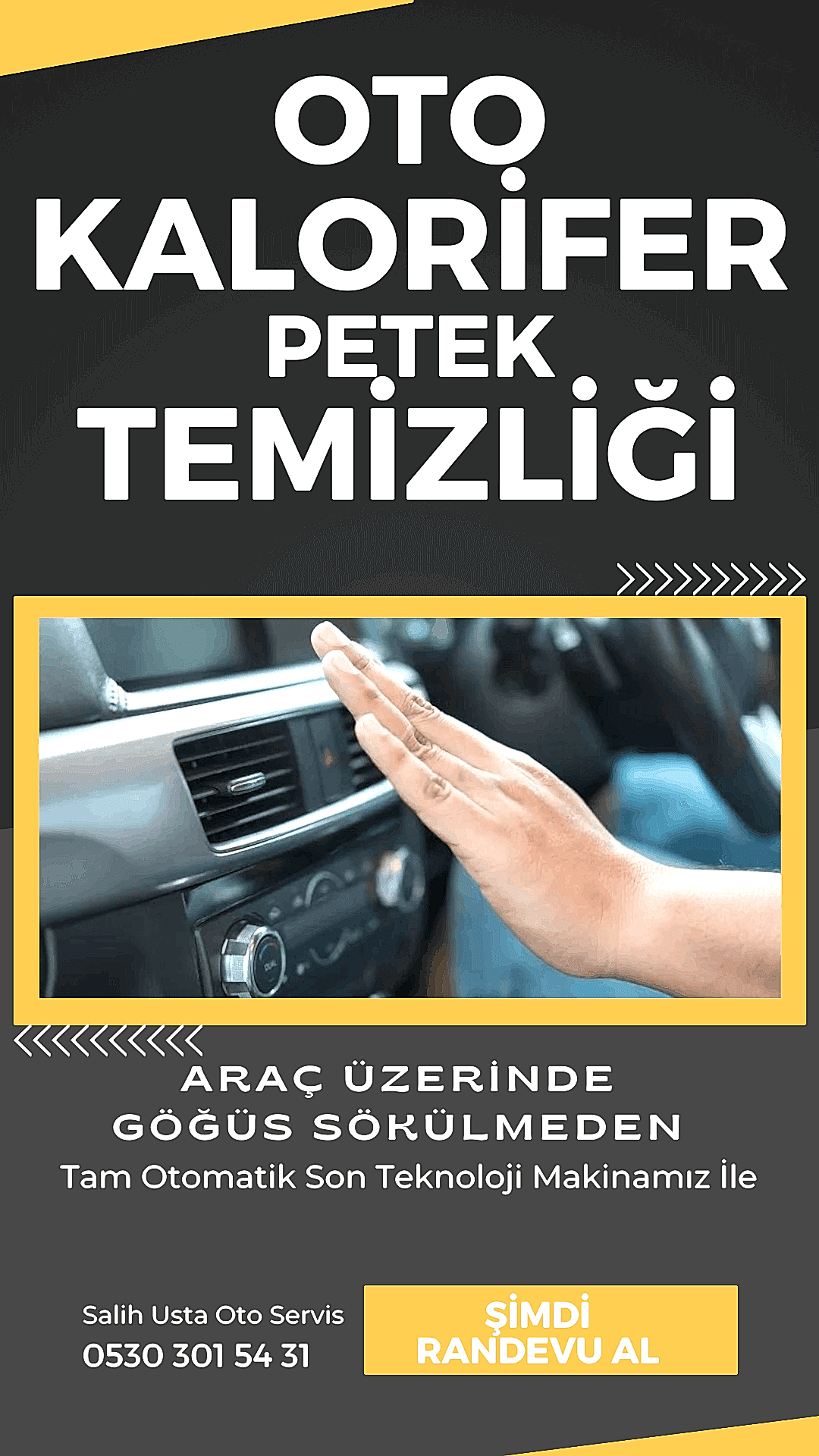 oto kalorife petek temizleme ankara salih usta